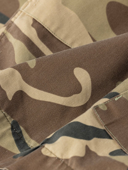 FADED BDU CAMO SHORTS / Woodland