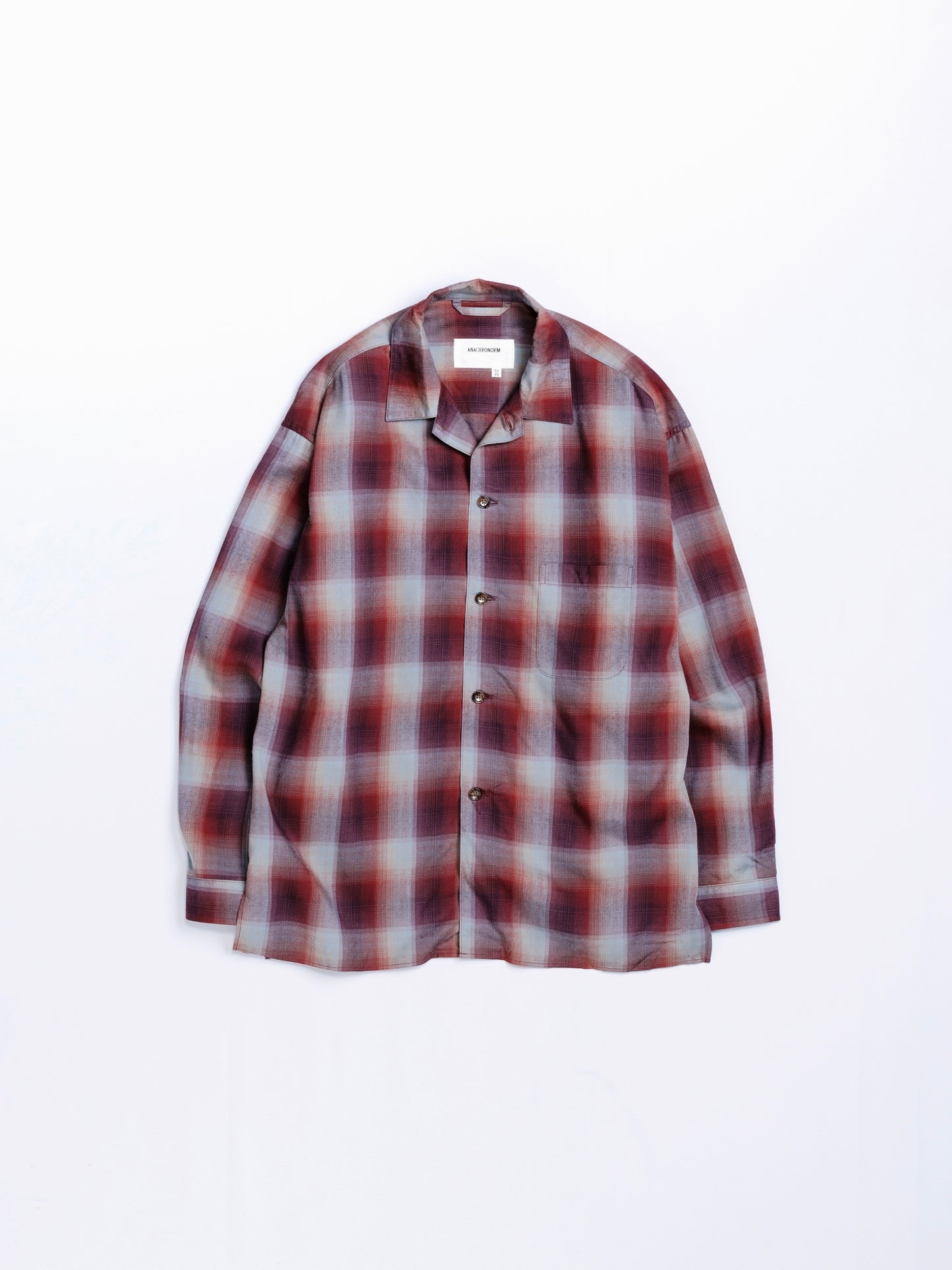 RELUX OPEN COLOR CHECK SHIRTS / Red check