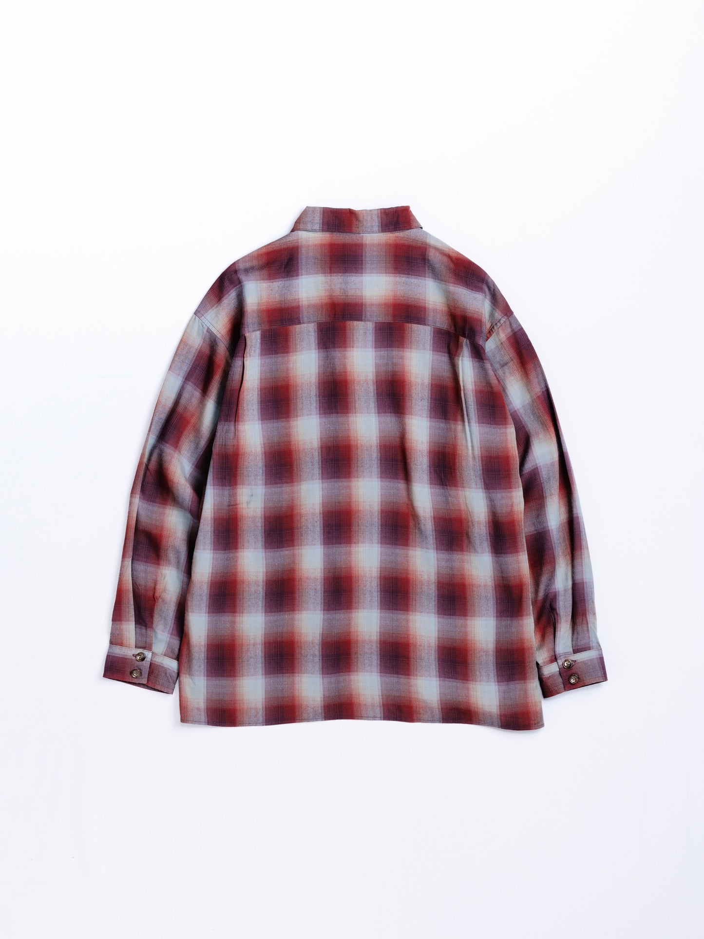 RELUX OPEN COLOR CHECK SHIRTS / Red check
