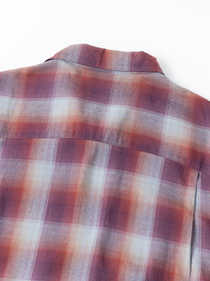 RELUX OPEN COLOR CHECK SHIRTS / Red check