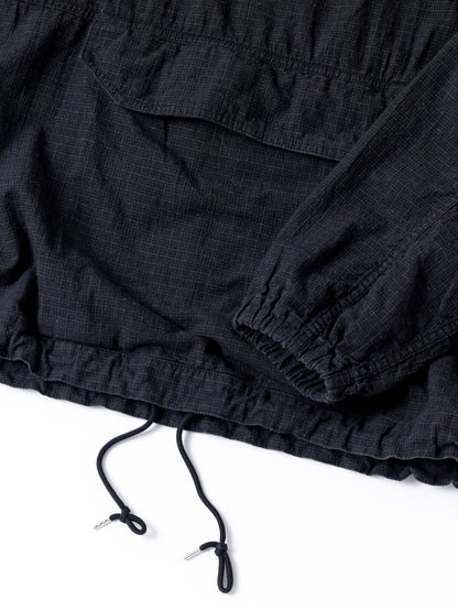UTILITY ANORAK PULLOVER / Black