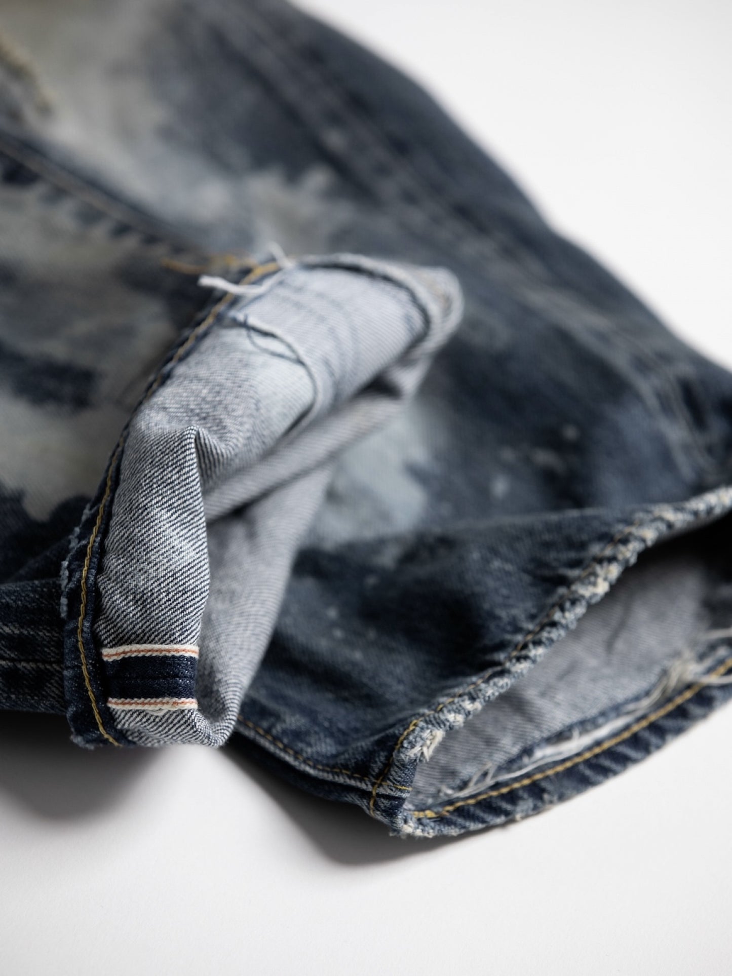 HARD REMAKED REGULAR TAPERED 5P PANTS / Indigo(remake)