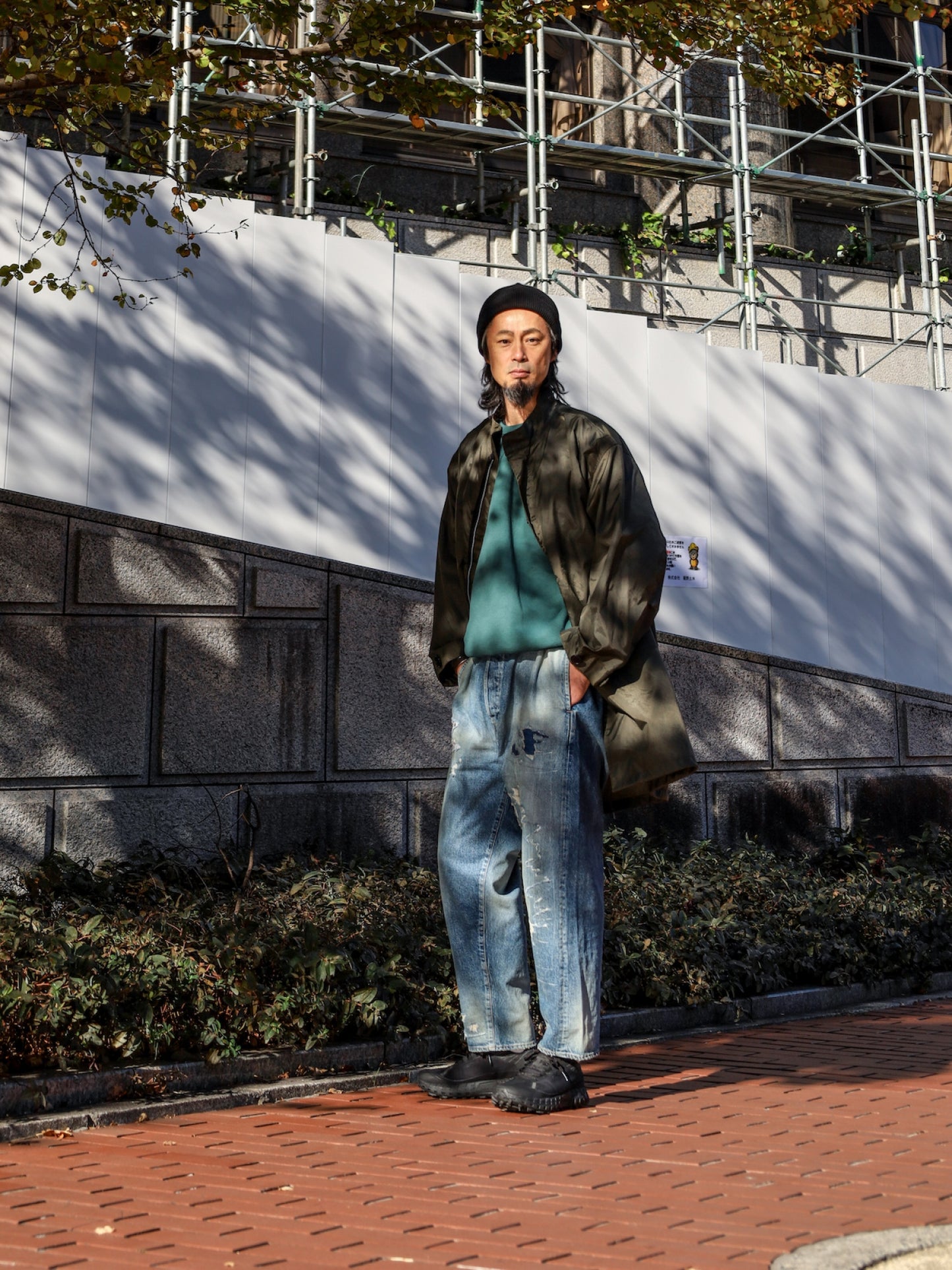 DIRTPAINT NYLON MODS COAT / Olive