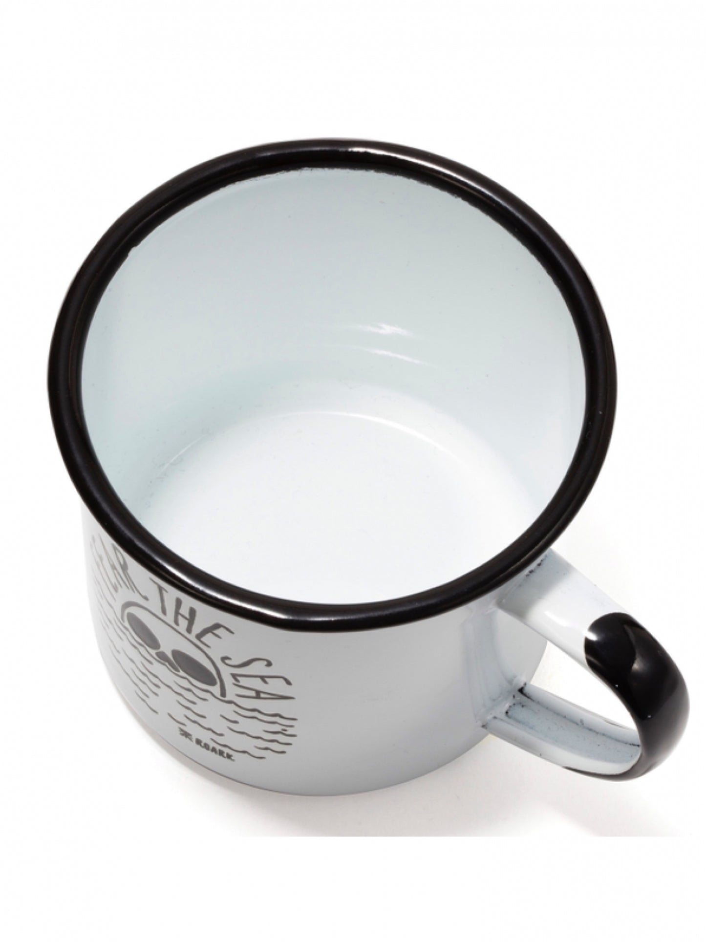 "FEAR THE SEA" ENAMEL MUG / White