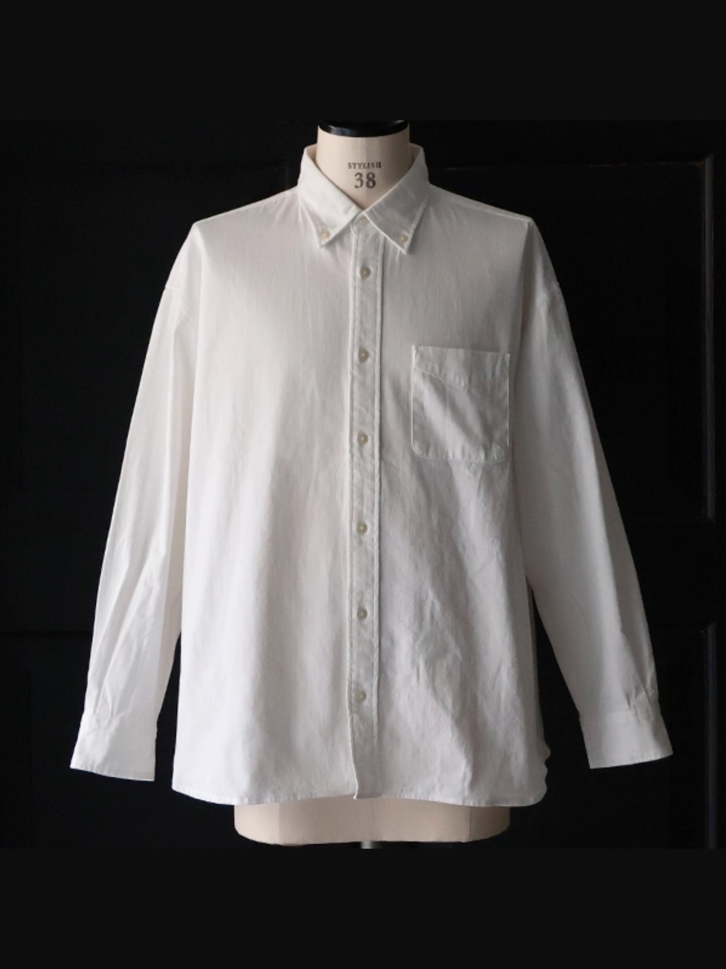 8oz デニム BDボクシーAラインシャツ / Off white