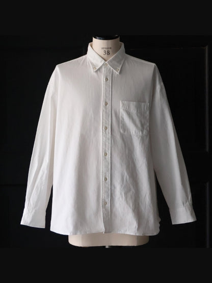 8oz デニム BDボクシーAラインシャツ / Off white
