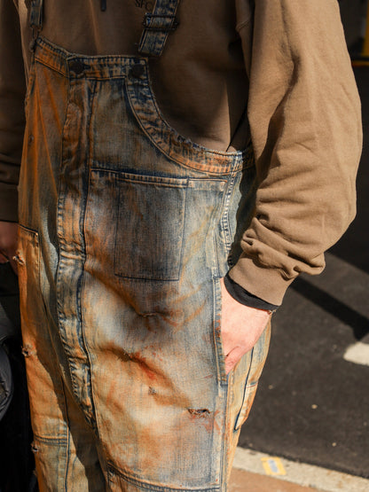 100-YEAR PROCESSING DENIM DECK OVER PANTS / FLATBUSH Ltd.