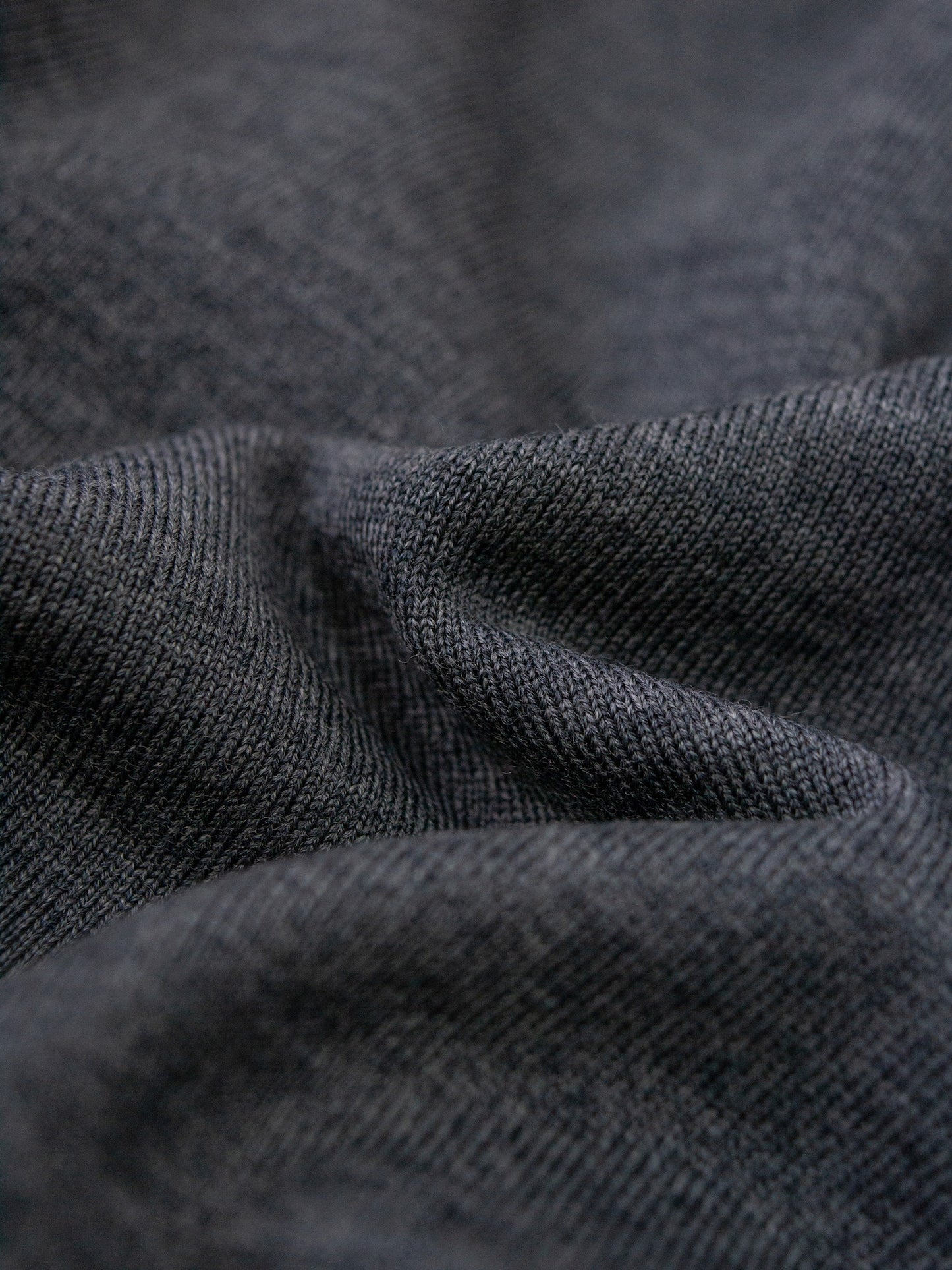 メリノウール裏毛タートルネック / グレー