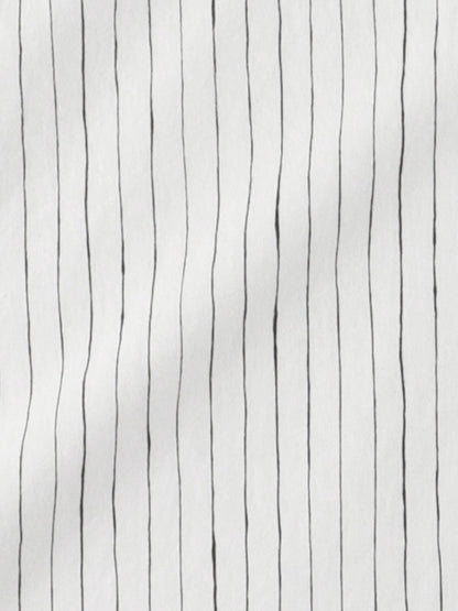 COTTON STRIPE SLIT SHIRT / White