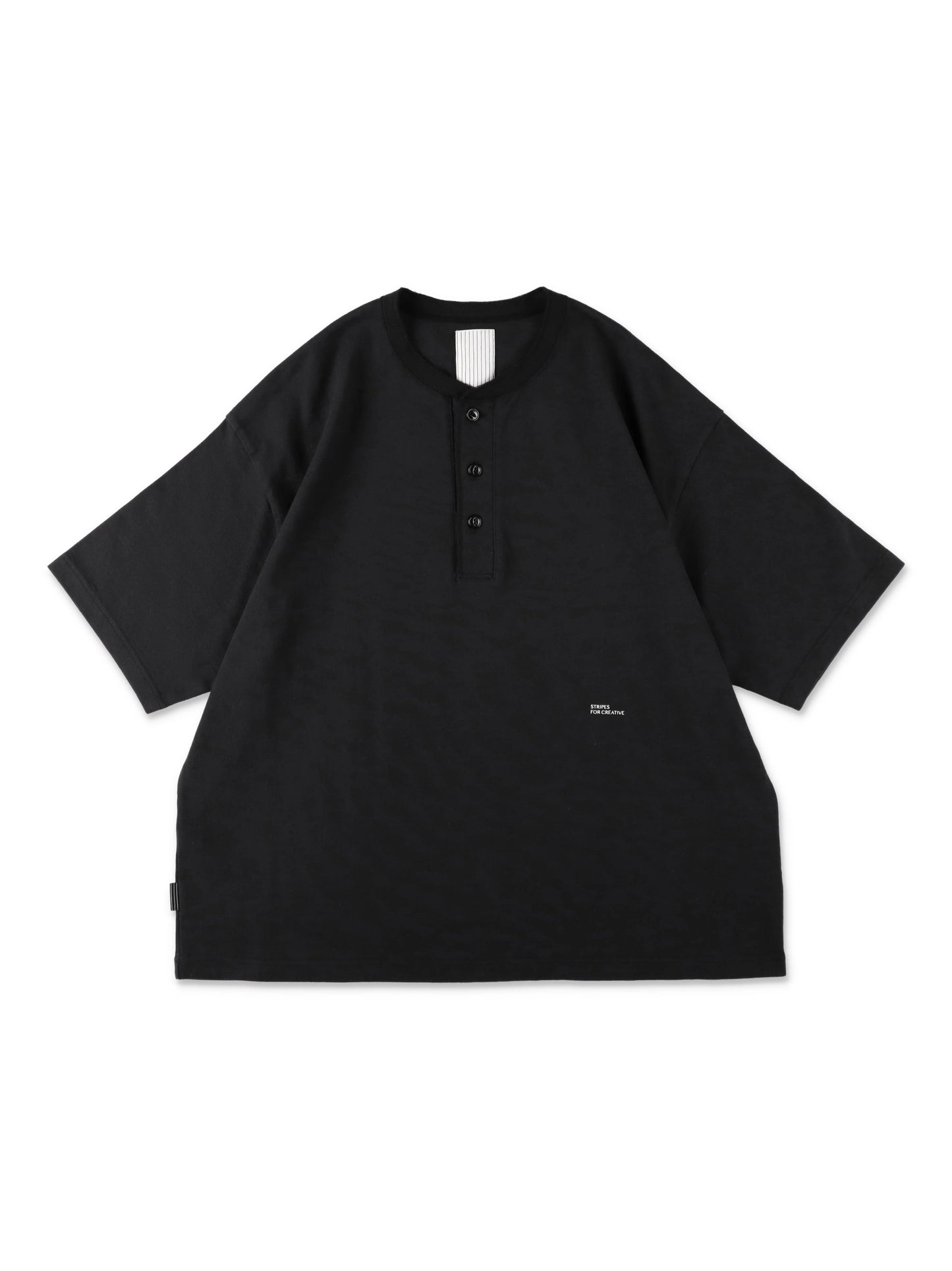 HENRY NECK SS TEE / Black