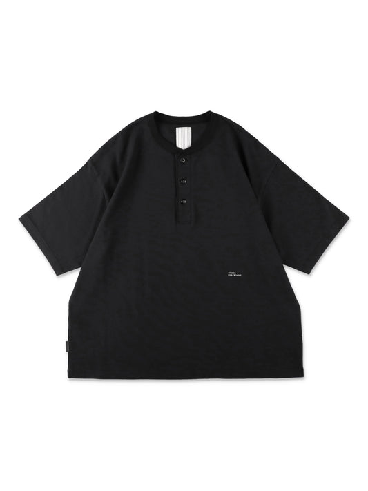HENRY NECK SS TEE / Black