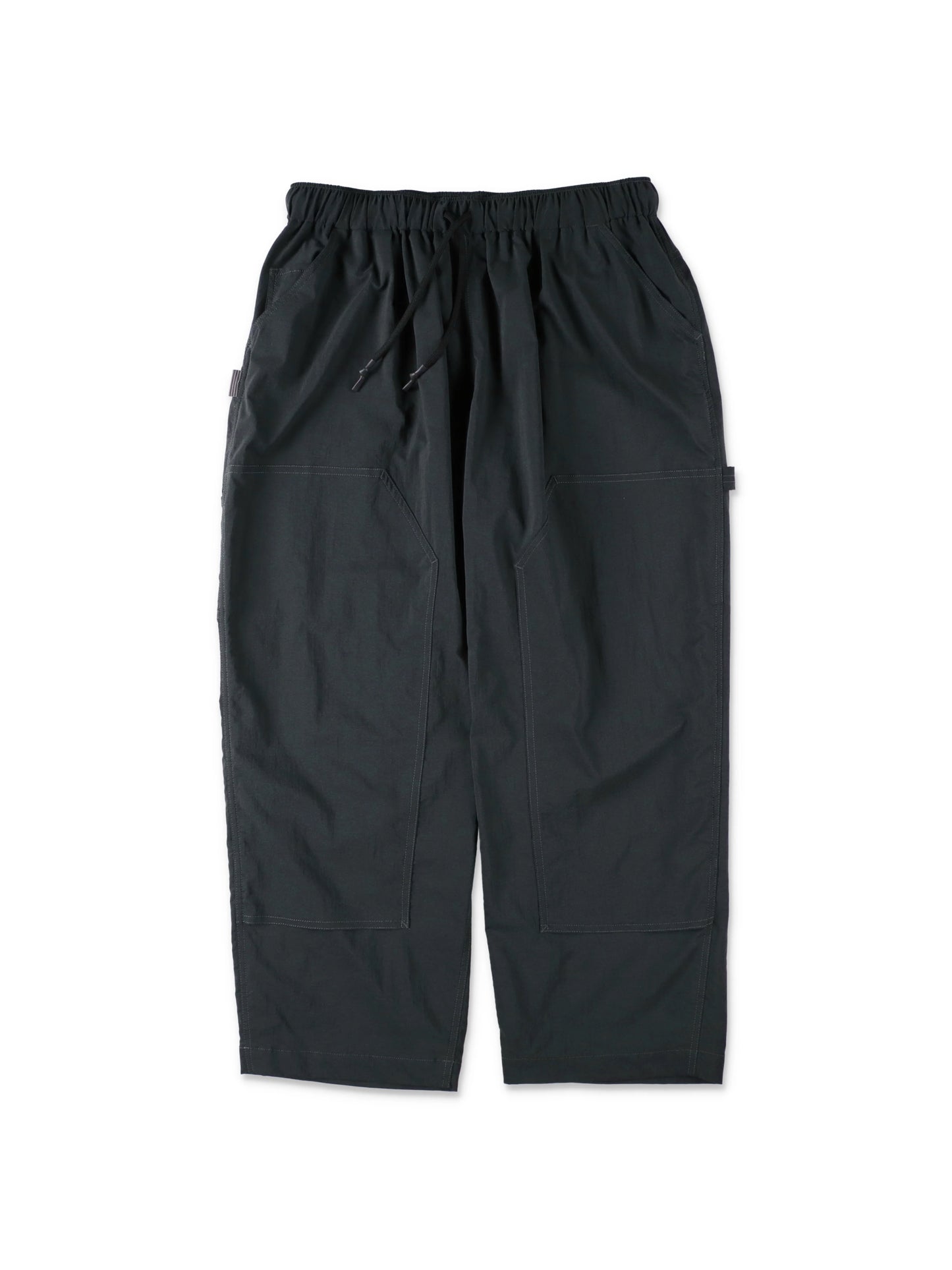NYLON DOUBLE KNEE PANTS / Charcoal