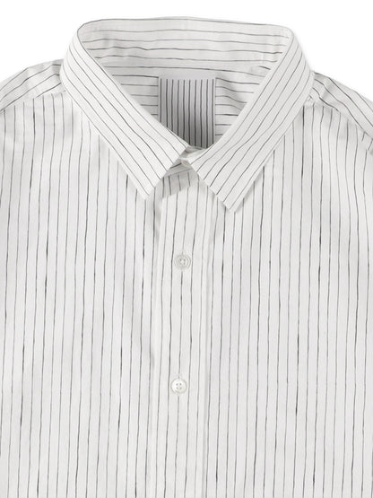 COTTON STRIPE SLIT SHIRT / White