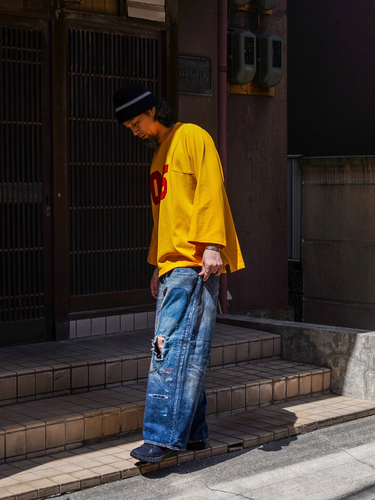 REMAKED WIDE 5P DENIM PANTS / Indigo
