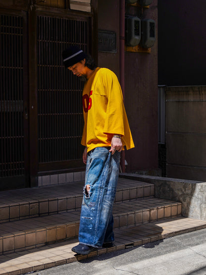 REMAKED WIDE 5P DENIM PANTS / Indigo