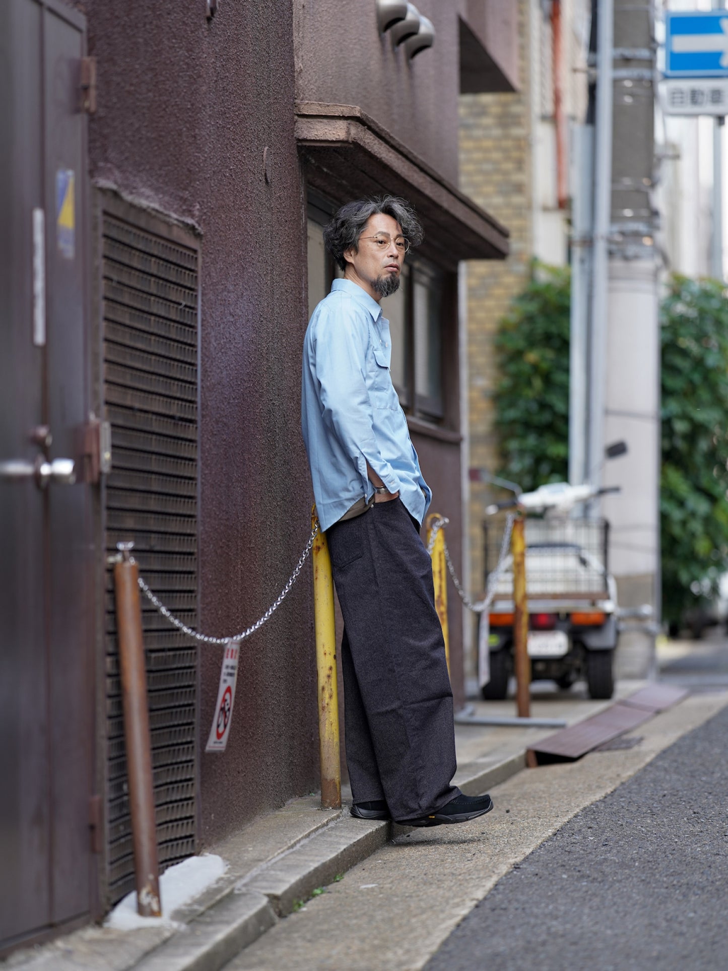 ファットパンツ / メランジェデニム
