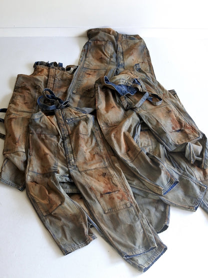 100-YEAR PROCESSING DENIM DECK OVER PANTS / FLATBUSH Ltd.