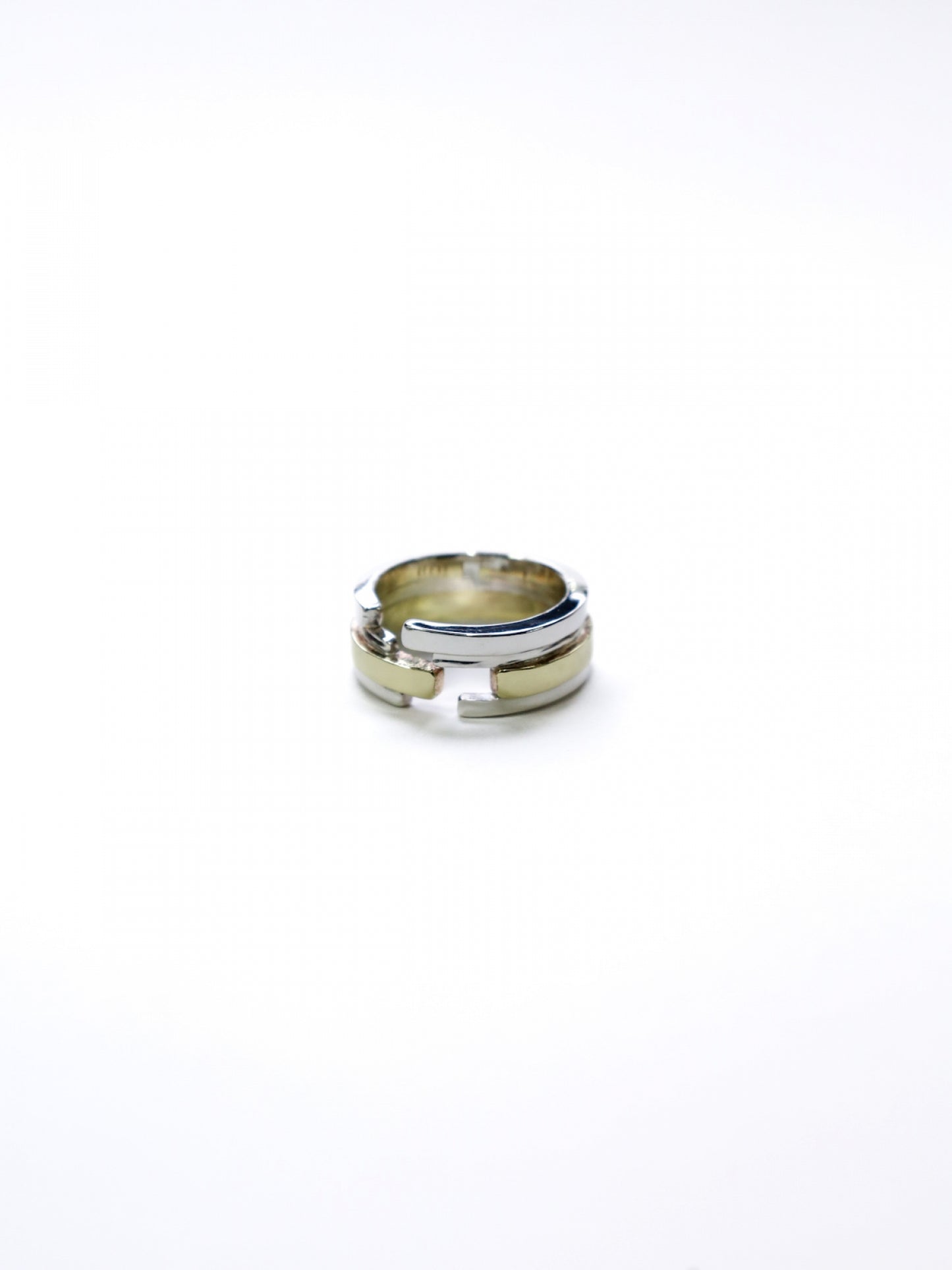 UNEVEN BARS RING / Silver × Brass