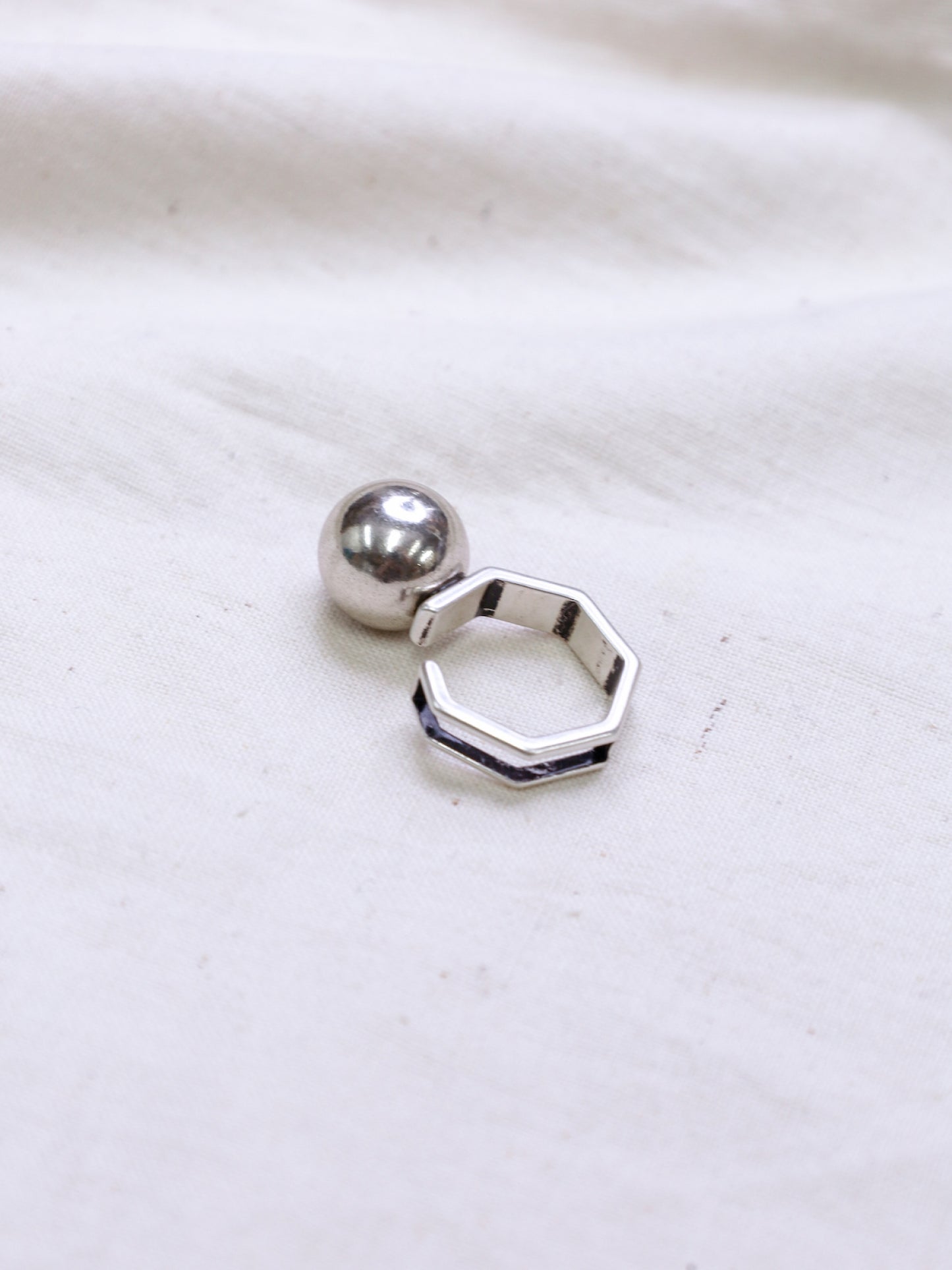 SILVERBALL 2WAY RING / Silver