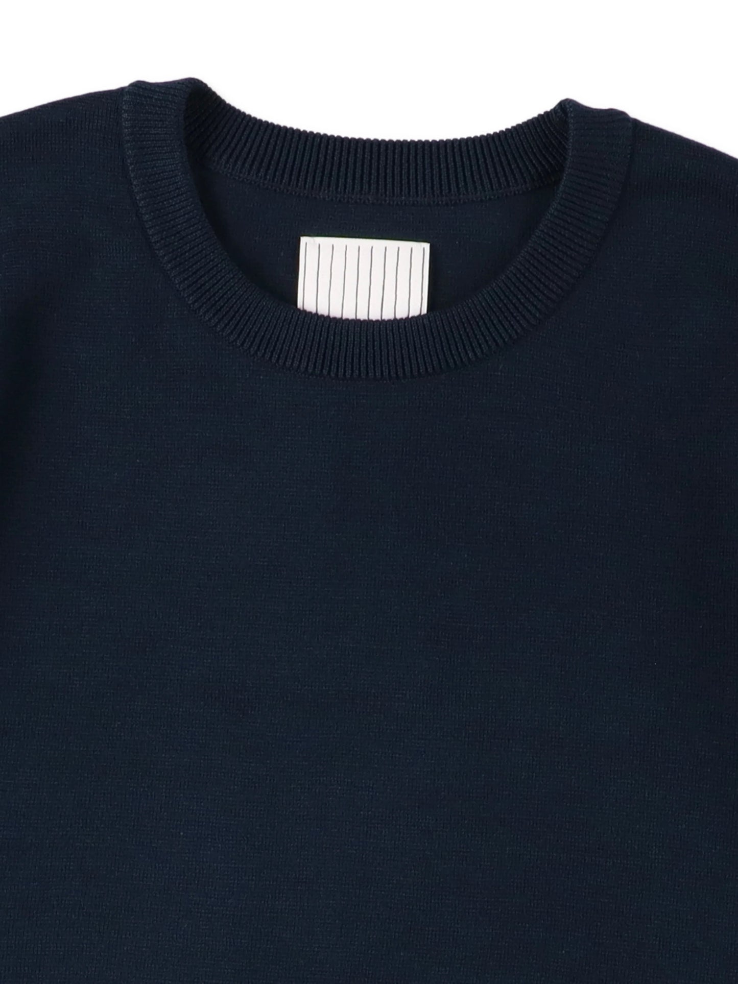 SUPER BIG SS COTTON KNIT TEE / Navy
