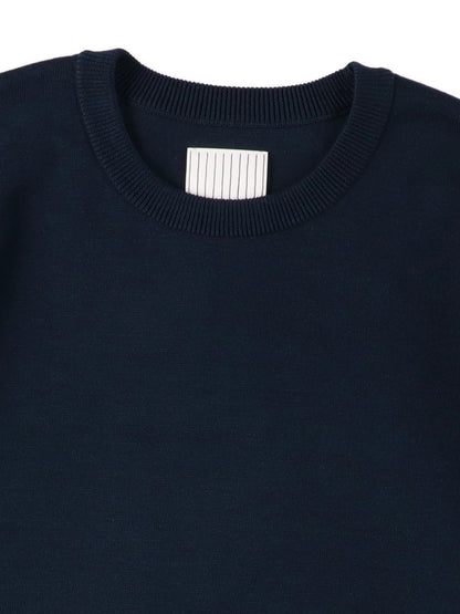 SUPER BIG SS COTTON KNIT TEE / Navy