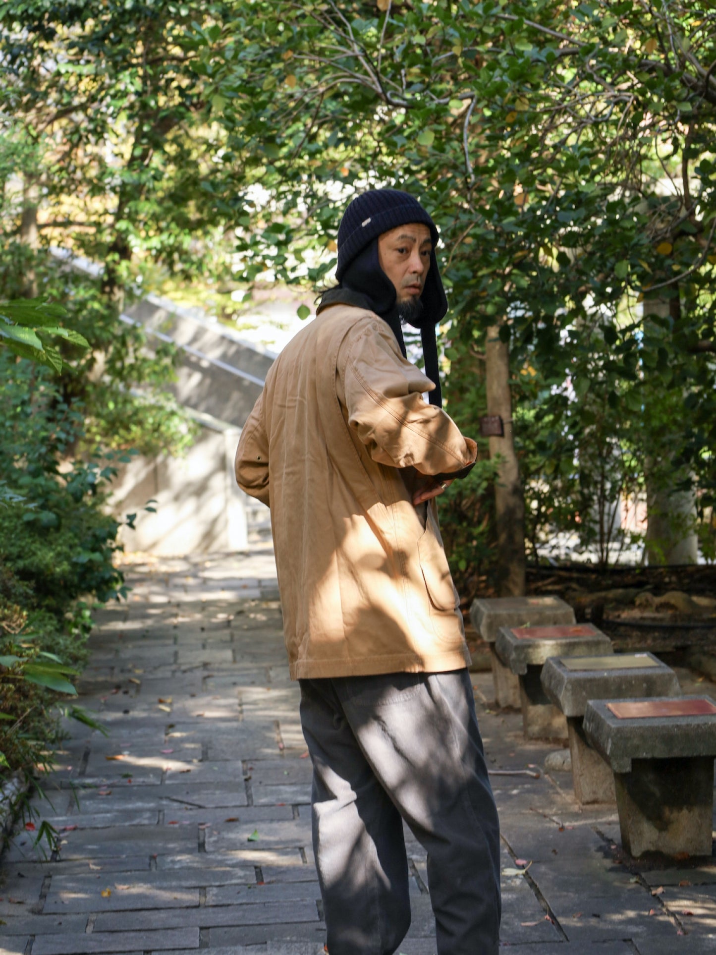 MEN'S ORIGINAL FIELD COAT, COTTON LINER / Saddle