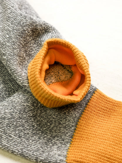 DOUBLE FACE CREW SOCKS SILK & COTTON / 3colors