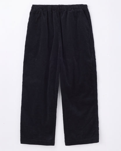 ORGANIC COTTON CORDUROY OVER PANTS / Black