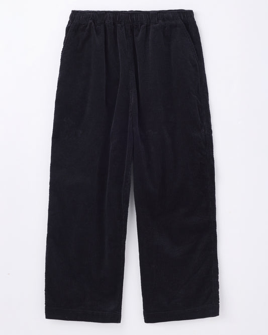 ORGANIC COTTON CORDUROY OVER PANTS / Black