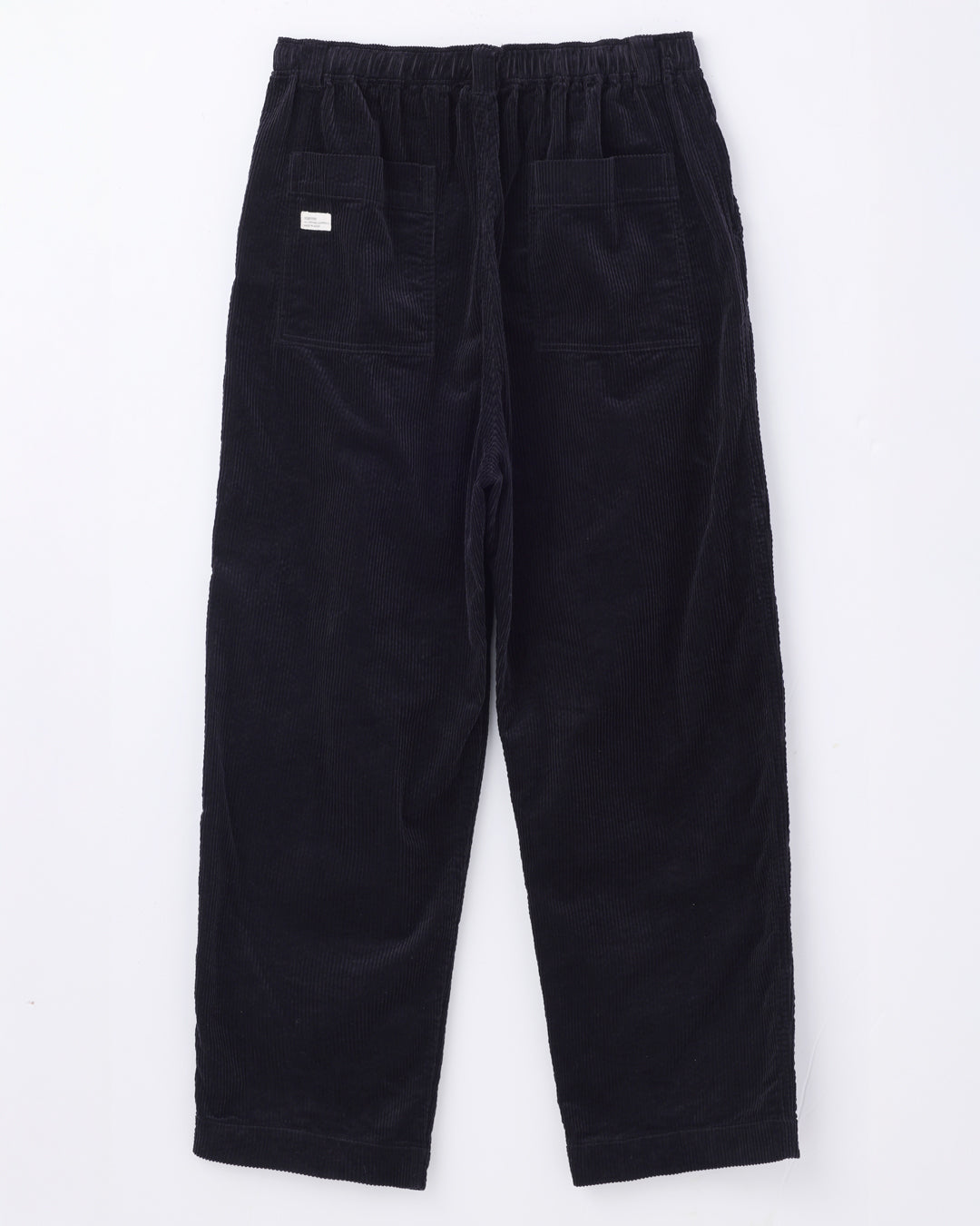 ORGANIC COTTON CORDUROY OVER PANTS / Black