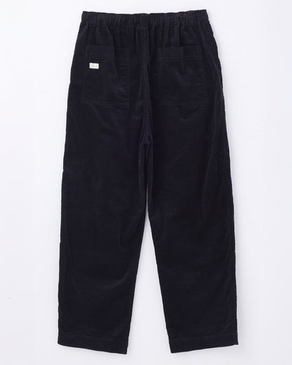ORGANIC COTTON CORDUROY OVER PANTS / Black