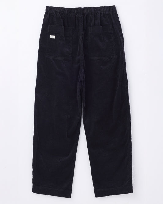 ORGANIC COTTON CORDUROY OVER PANTS / Black