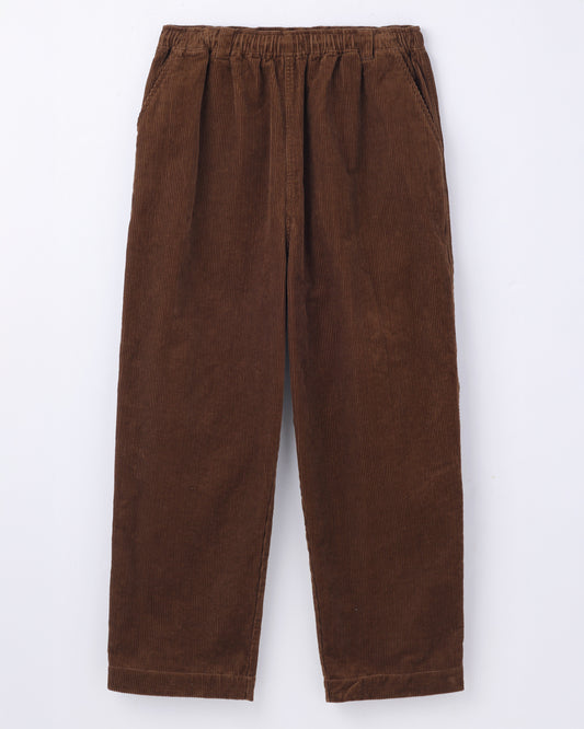 ORGANIC COTTON CORDUROY OVER PANTS / Brown