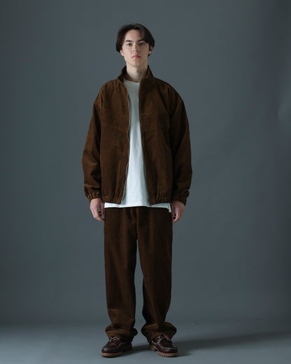 ORGANIC COTTON CORDUROY OVER PANTS / Brown