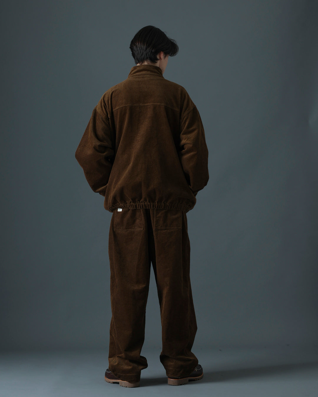 ORGANIC COTTON CORDUROY OVER PANTS / Brown