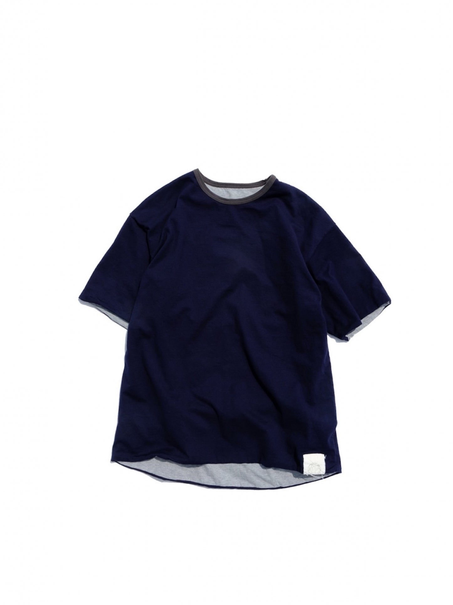 DOUBLE FACE TEE / Navy×gray