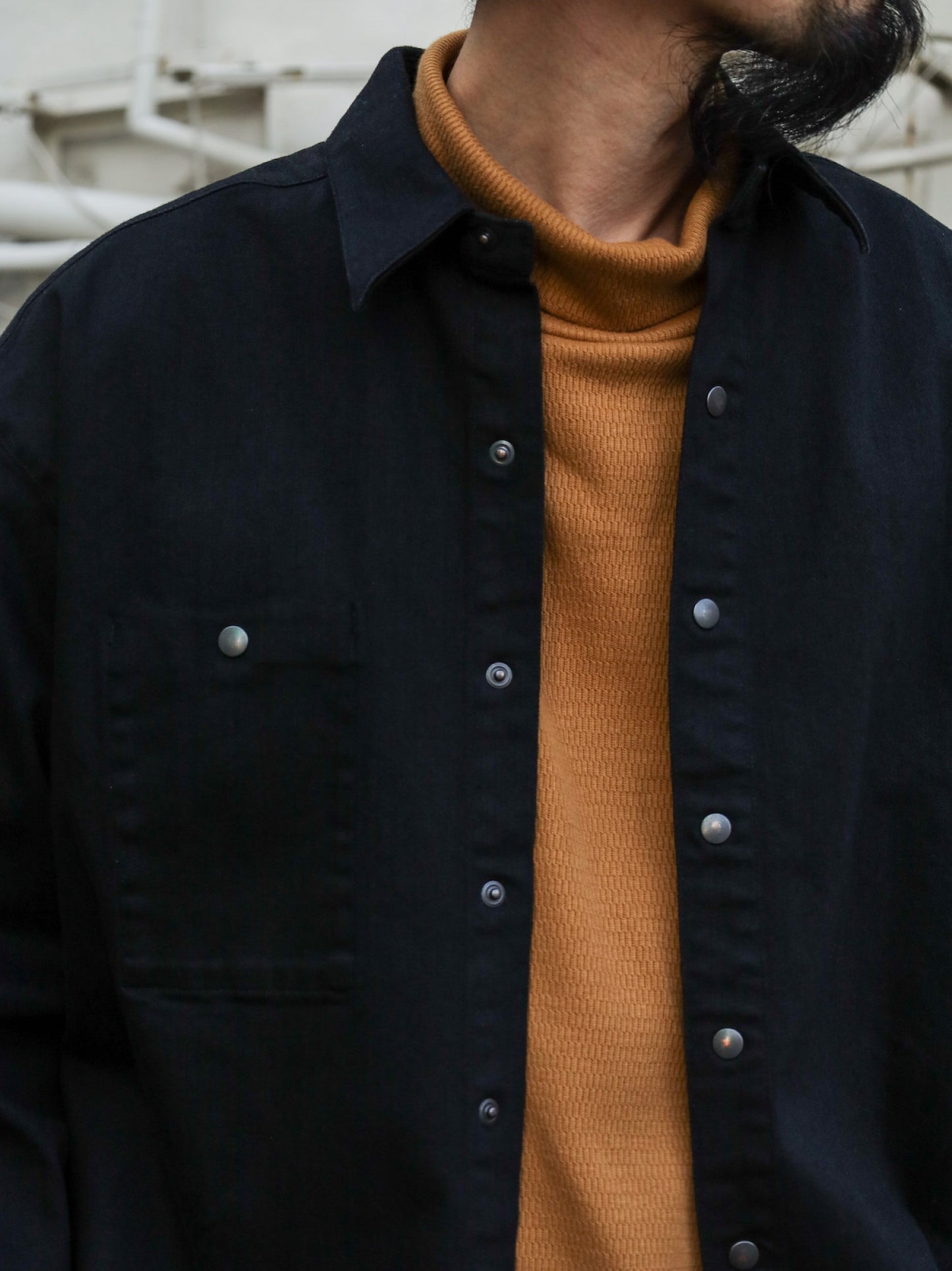 "OWN WAY" SHJKT / Black denim