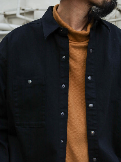 "OWN WAY" SHJKT / Black denim