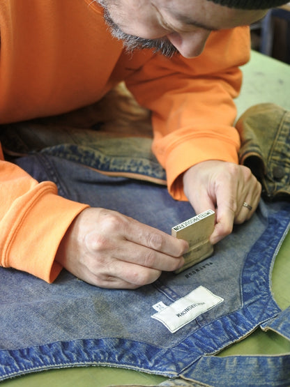 100-YEAR PROCESSING DENIM DECK OVER PANTS / FLATBUSH Ltd.