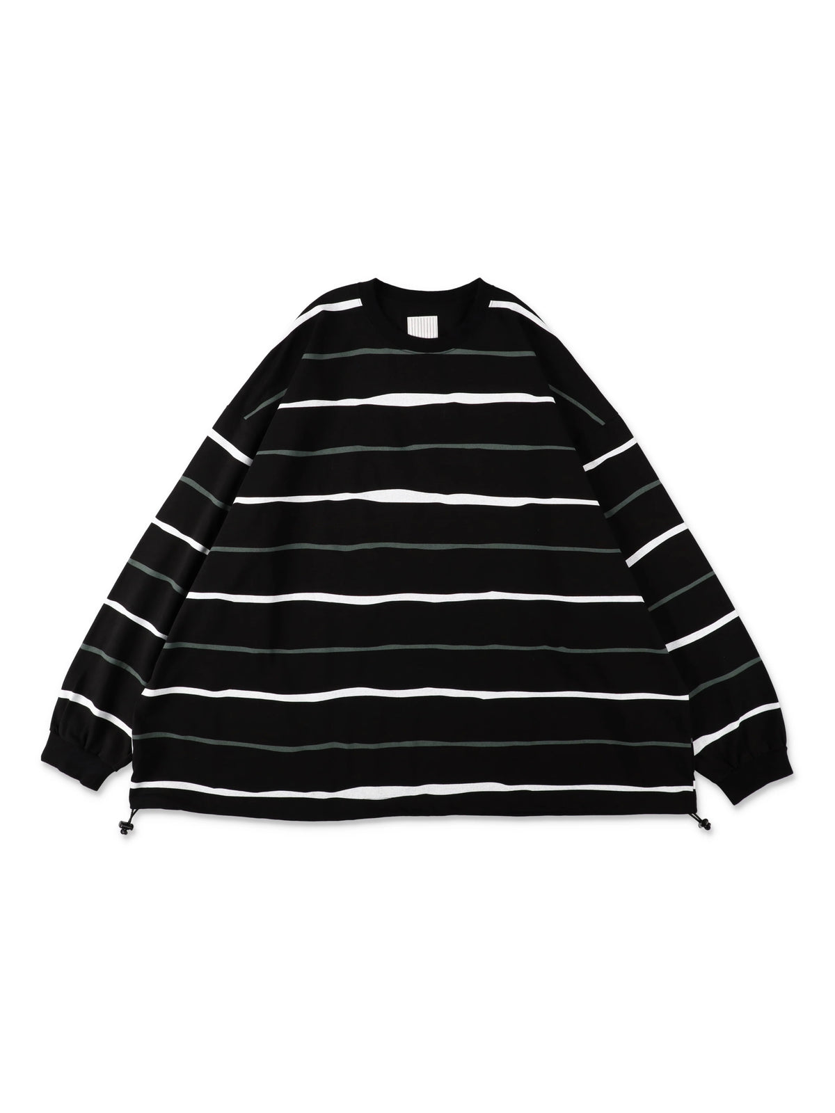 SUPER BIG STRIPE LS TEE / Black