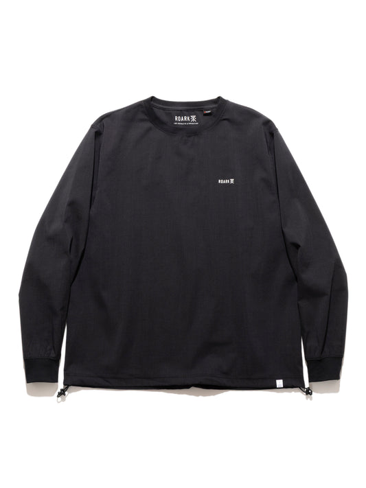 DELTA QD L/S CREW / Jet black