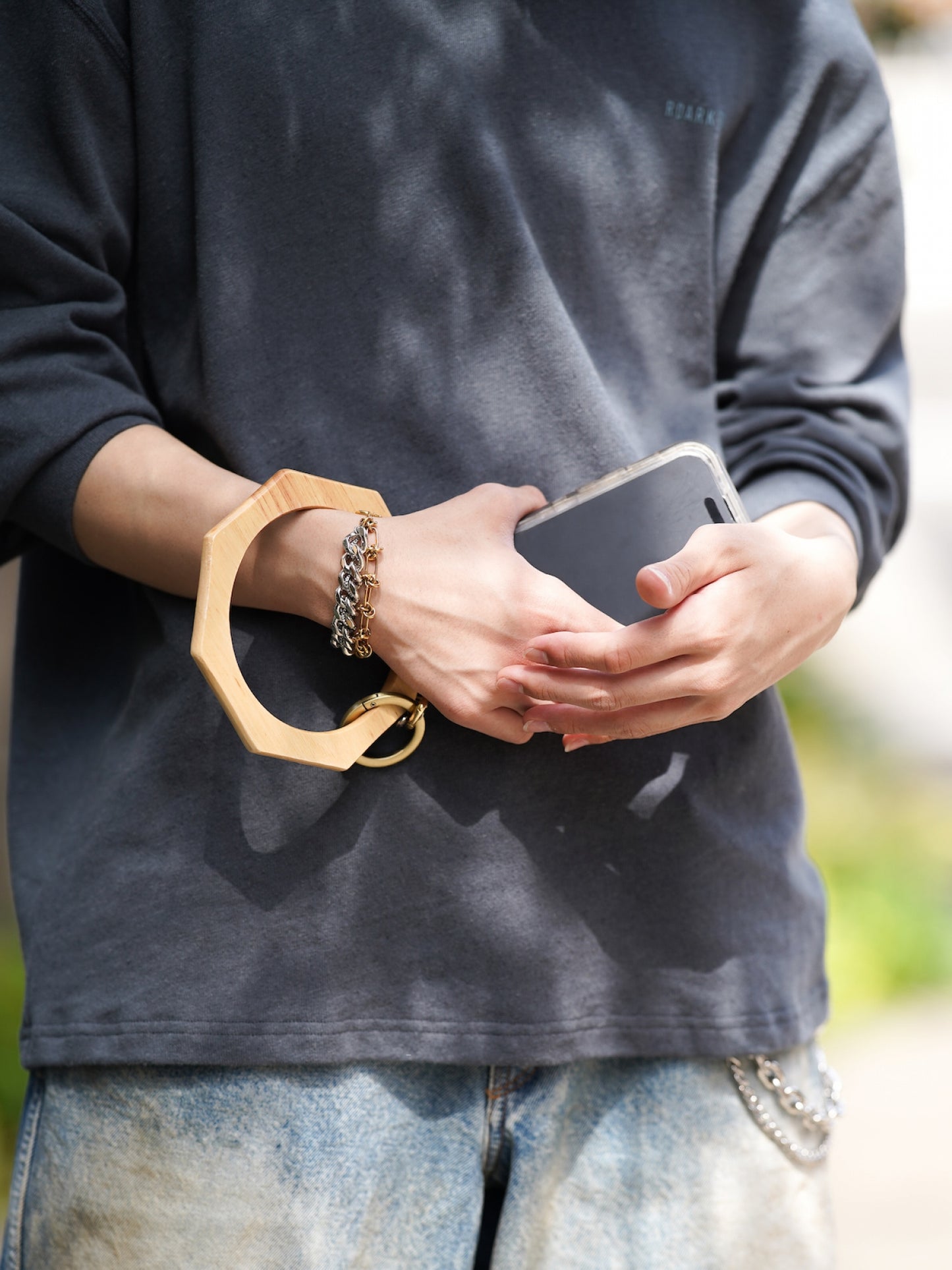 MOBILE HANDLE OCTAGON / Wood