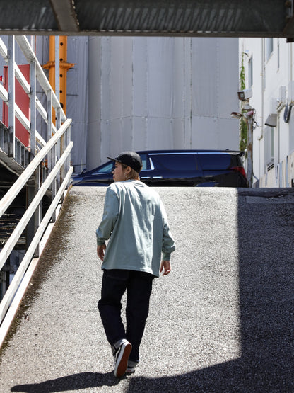 "NZ TOURIST" L/S TEE / Slate blue