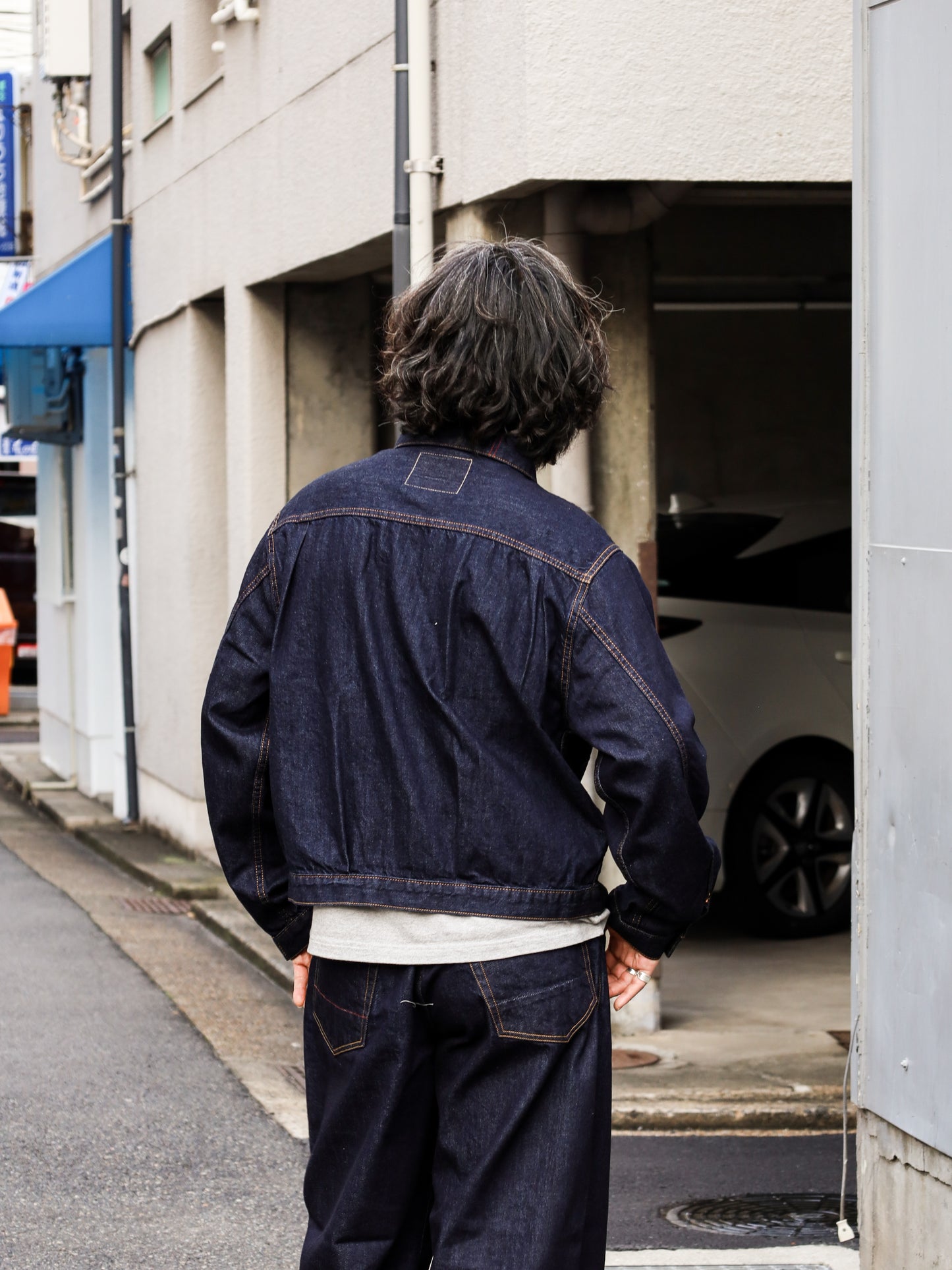DOUBLE POCKET DENIM JACKET / Indigo