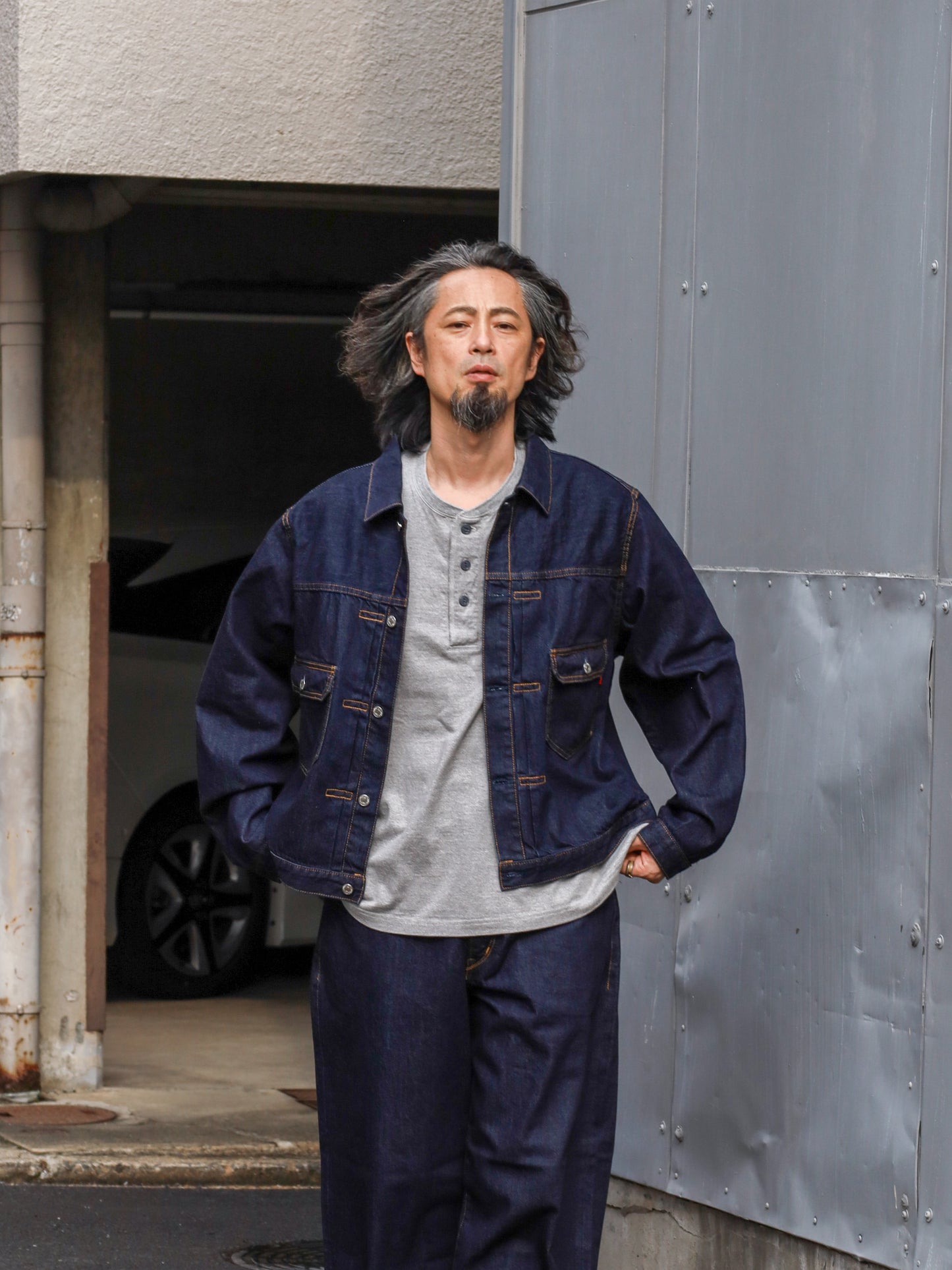 DOUBLE POCKET DENIM JACKET / Indigo