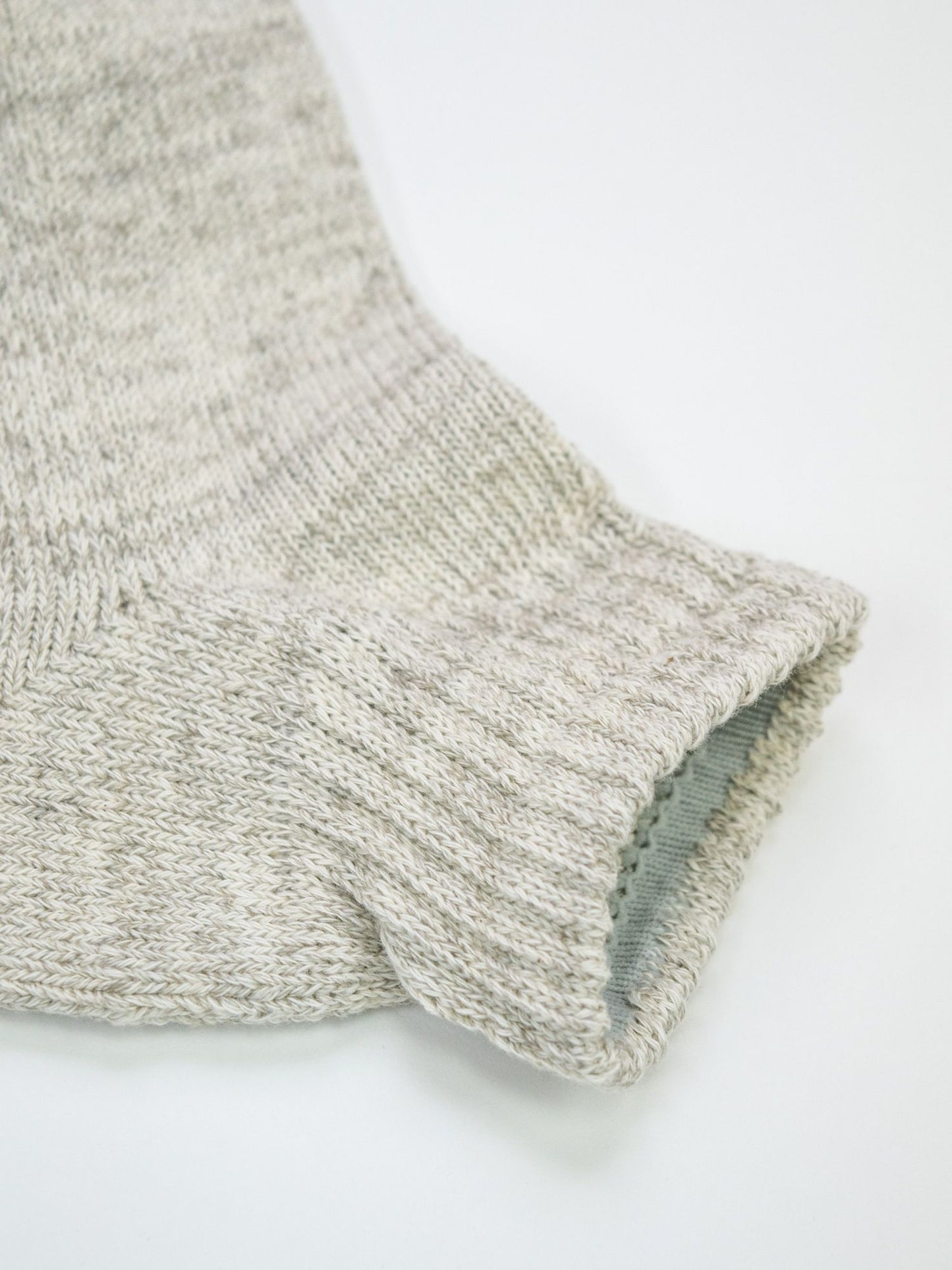 ORGANIC DAILY 3 PACK ANKLE SOCKS / Ecru/gray