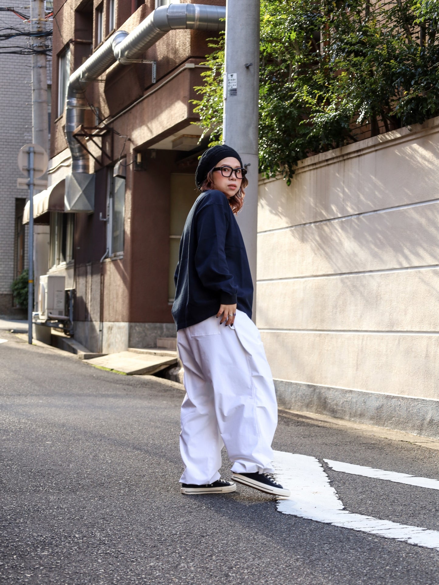 PARACHUTE PANTS / White