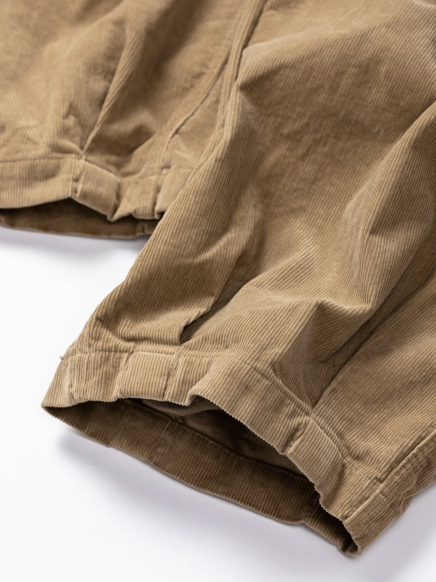 HEM TUCK EASY PANTS (CORDUROY) / Beige