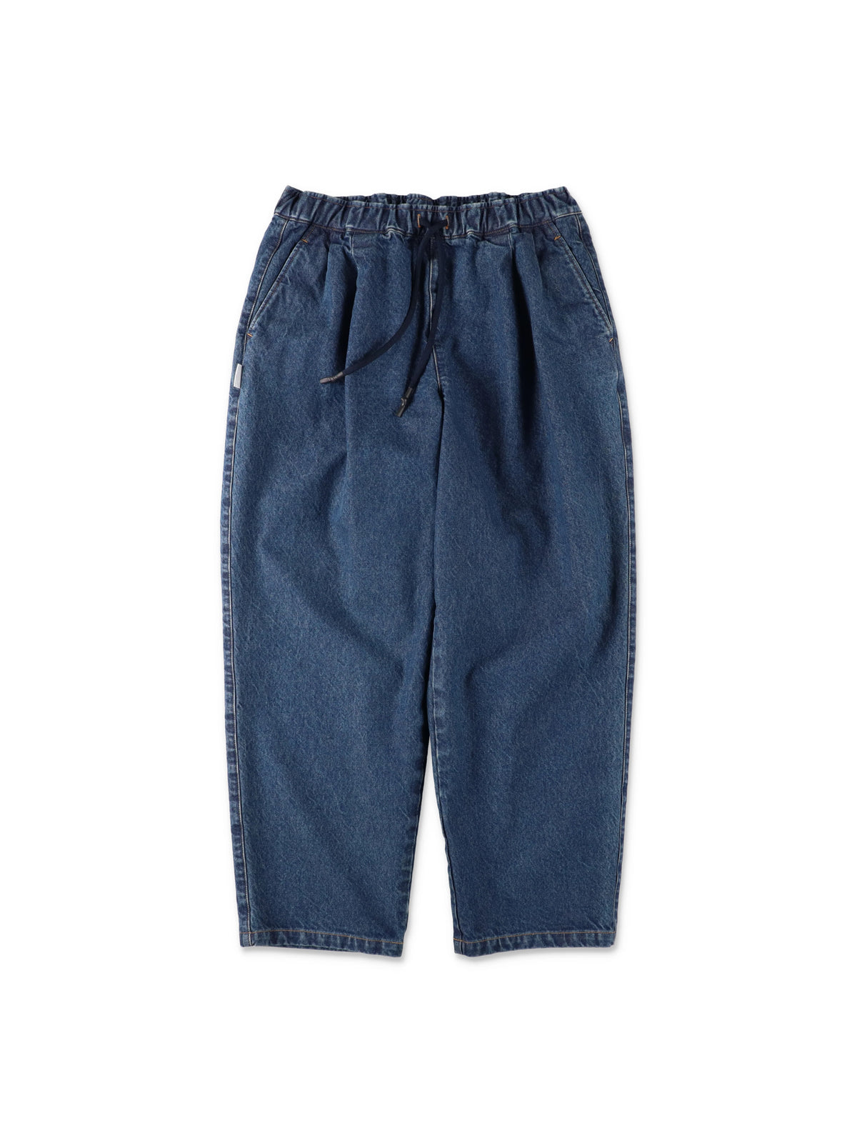 TWO TUCK WIDE PANTS (DENIM) / Blue