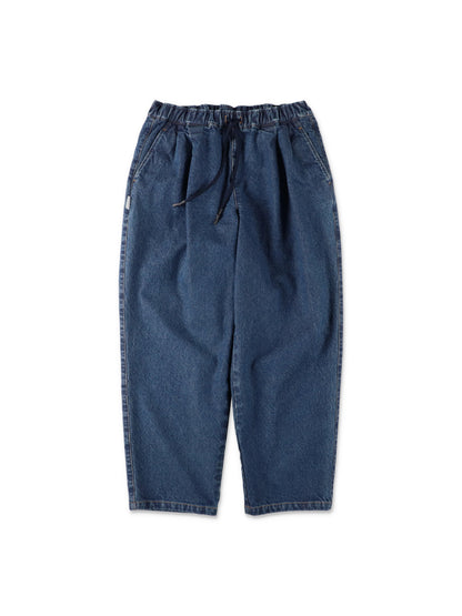 TWO TUCK WIDE PANTS (DENIM) / Blue